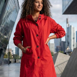 Wasserabweisende Übergroße Kapuzen-Windjacke Regenjacke