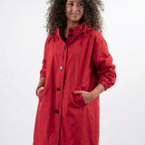 Wasserabweisende Übergroße Kapuzen-Windjacke Regenjacke