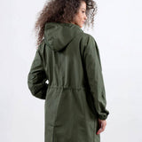 Wasserabweisende Übergroße Kapuzen-Windjacke Regenjacke