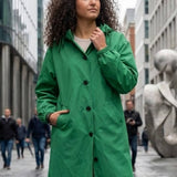Wasserabweisende Übergroße Kapuzen-Windjacke Regenjacke