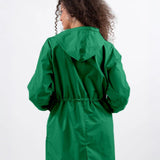 Wasserabweisende Übergroße Kapuzen-Windjacke Regenjacke